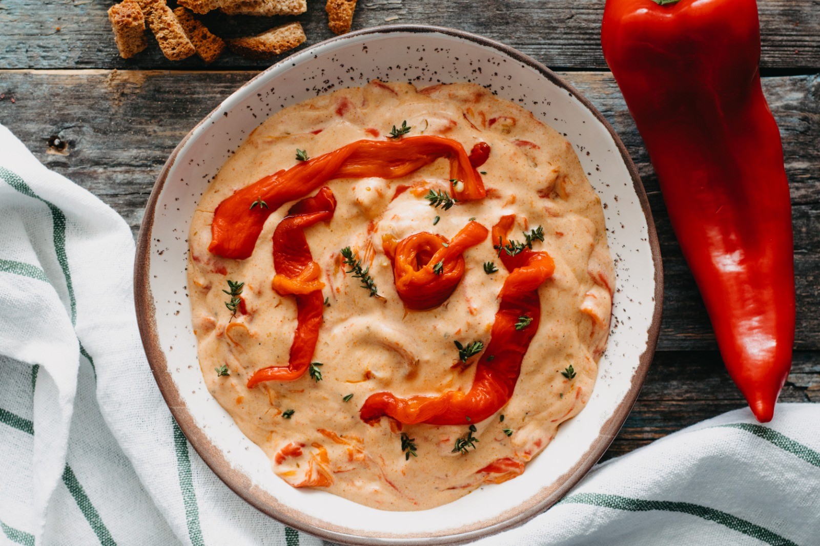 Ardei copți în sos de smântână