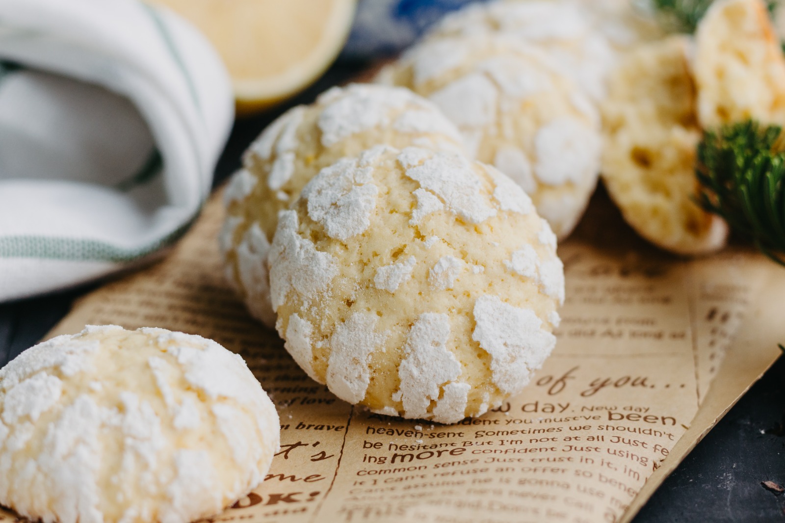 Лимонное печенье