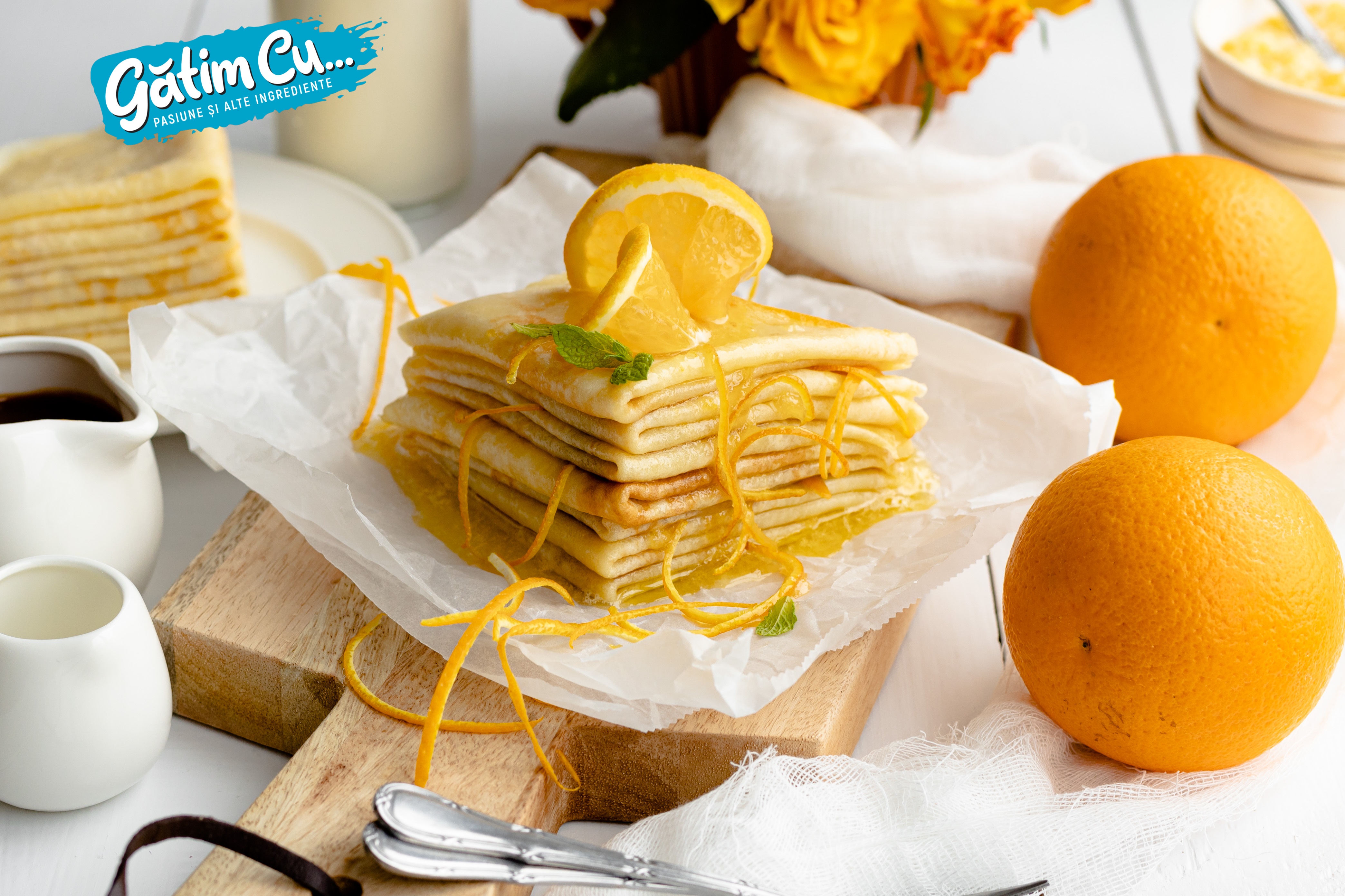 Блинчики с апельсиновым мармеладом