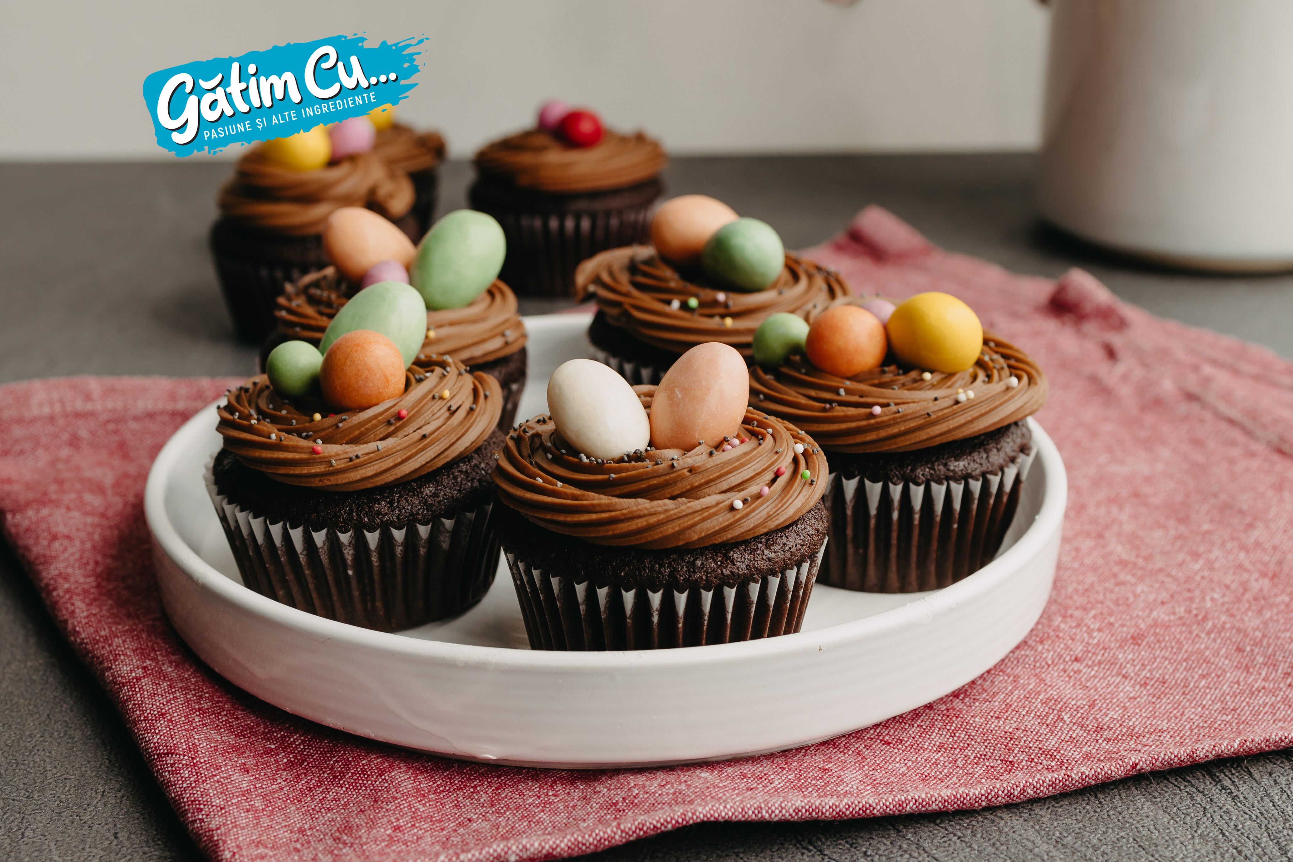 Кексы с шоколадными и маковыми семенами