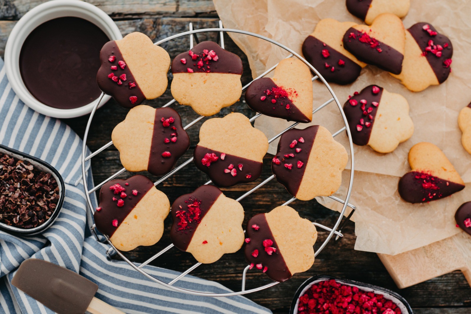 Весеннее печенье с шоколадом