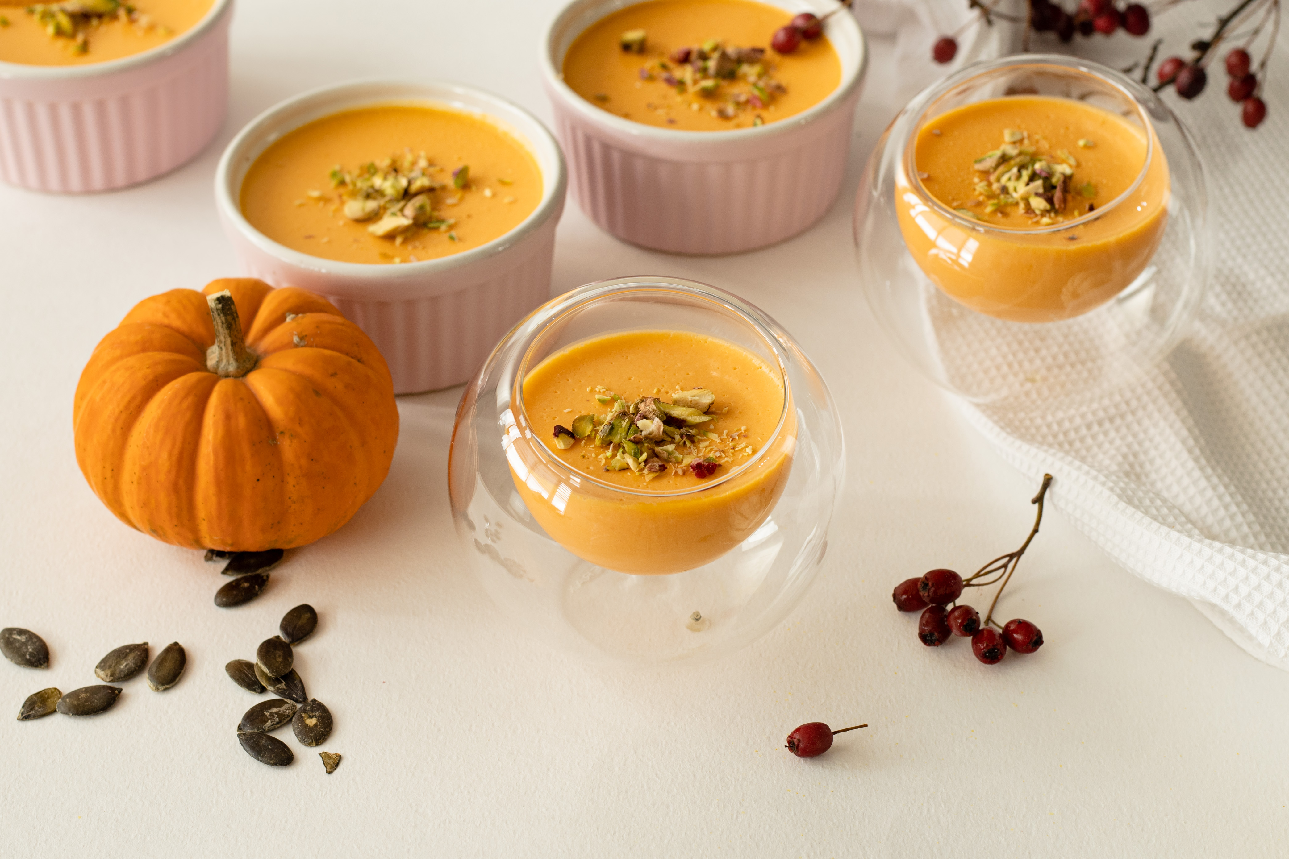Mousse with pumpkin