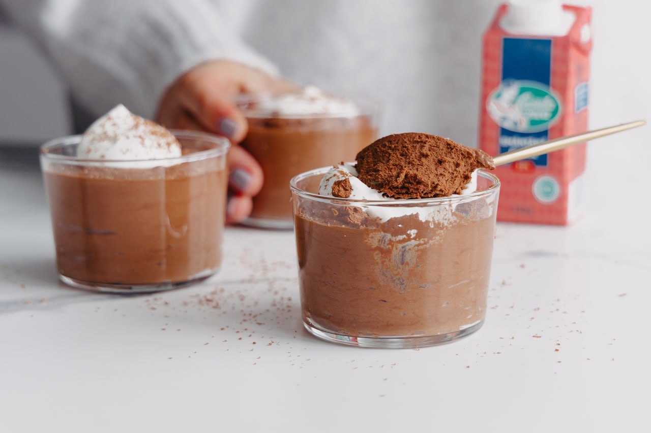 Mousse of chocolate with coffee