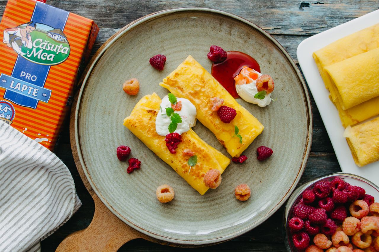 Pancakes with cheese