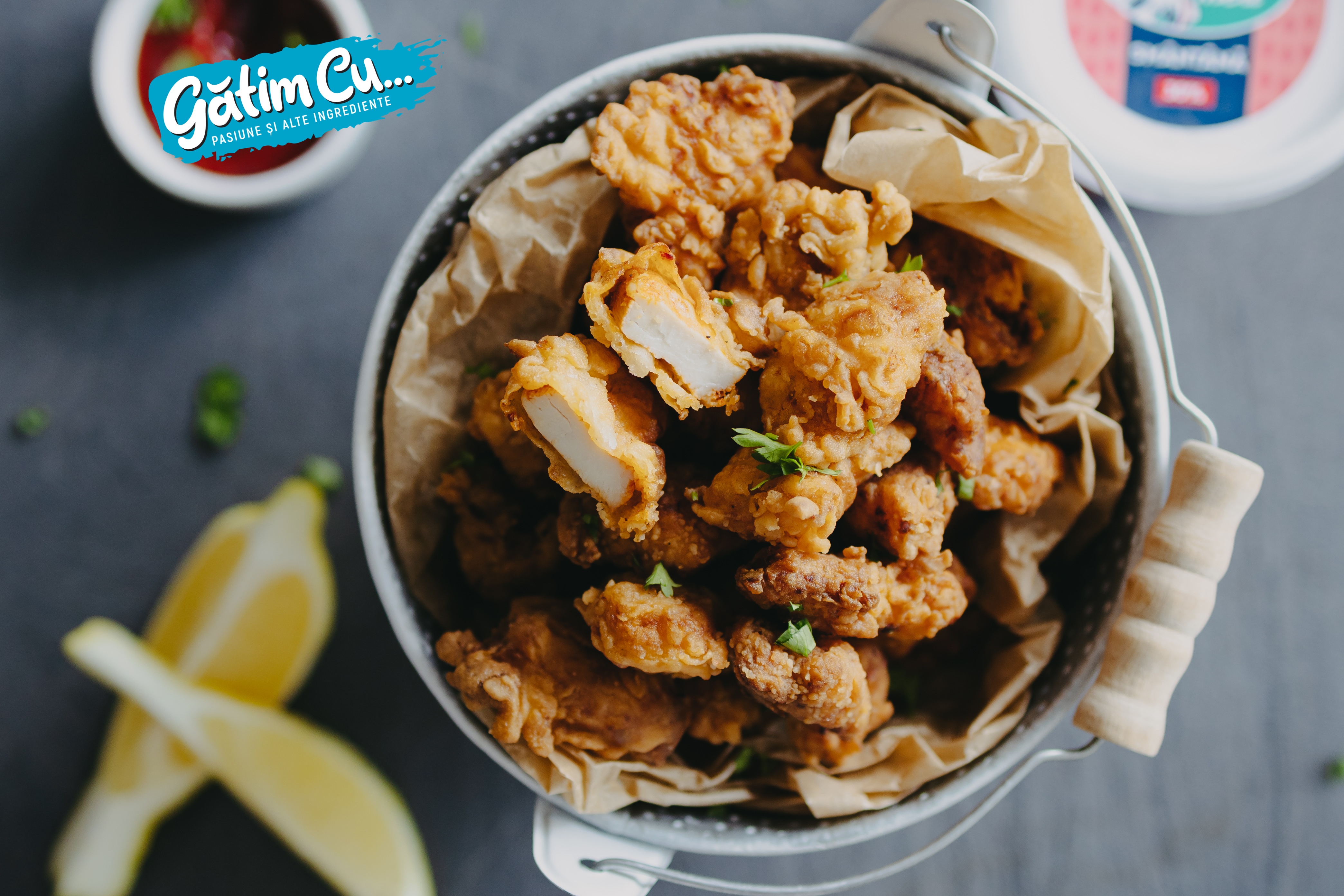 Popcorn picant din carne de pui