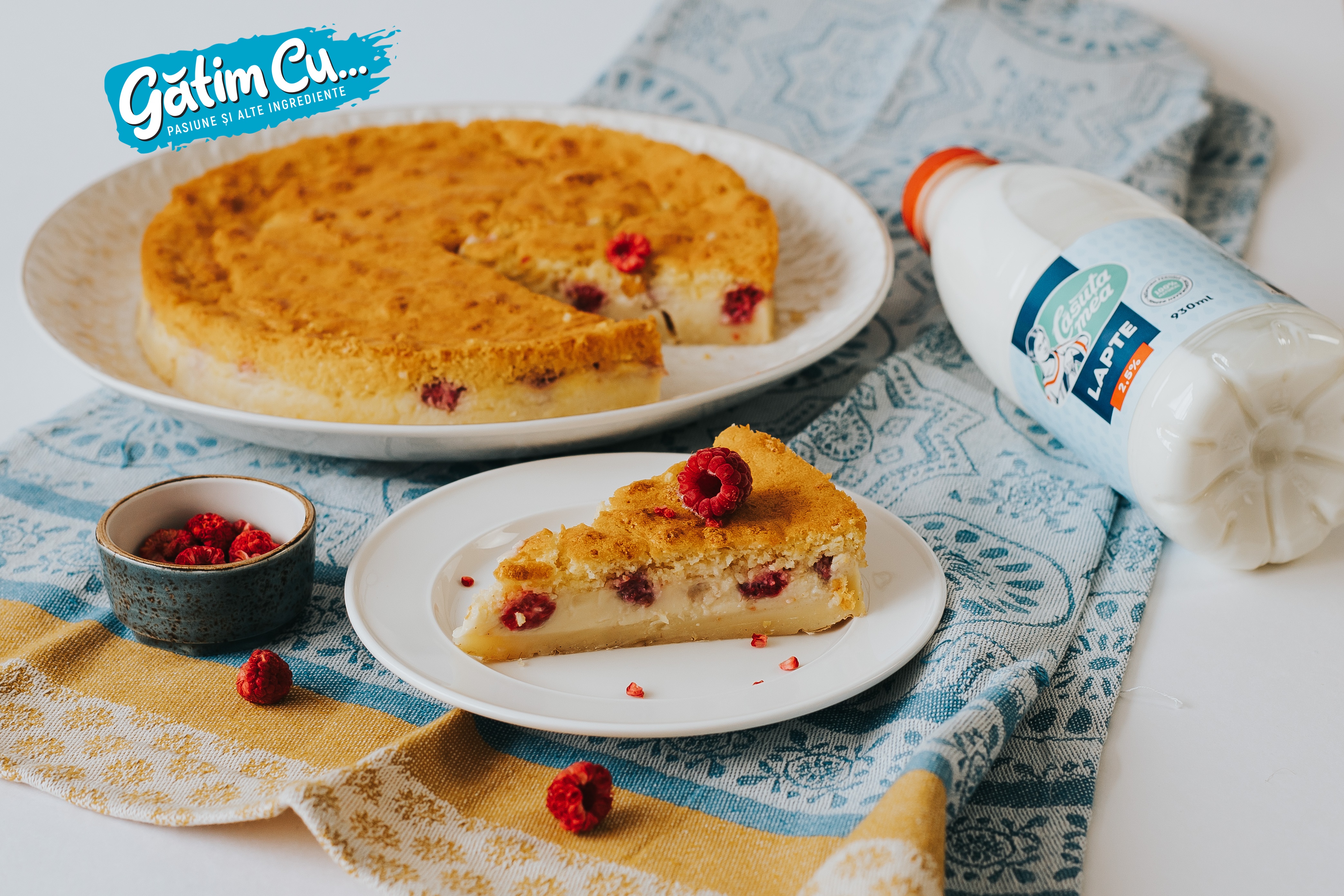 Ванильно-малиновый торт