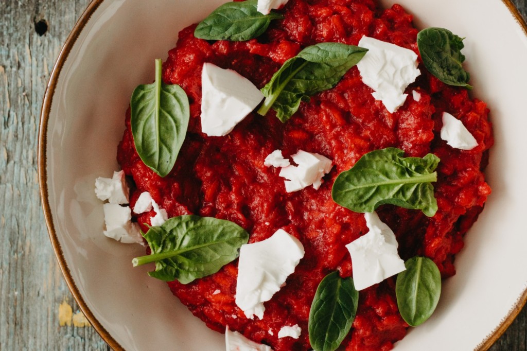 Ризотто со свеклой