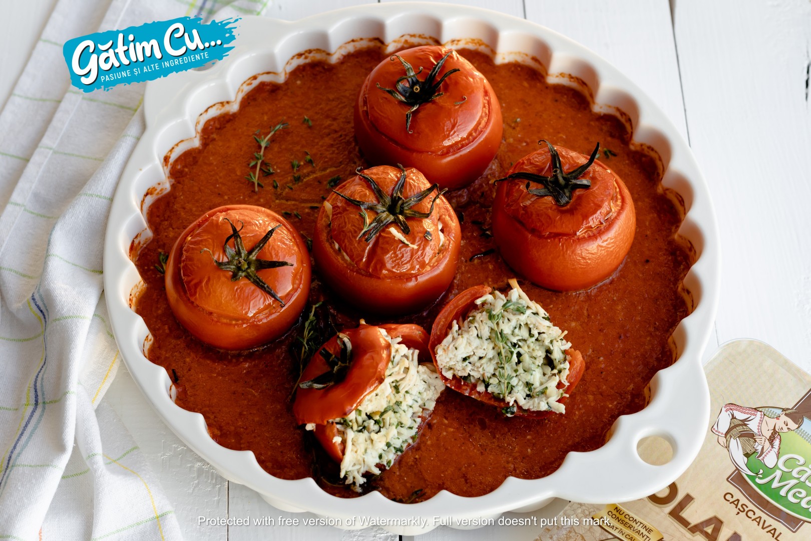 Roșii umplute cu carne