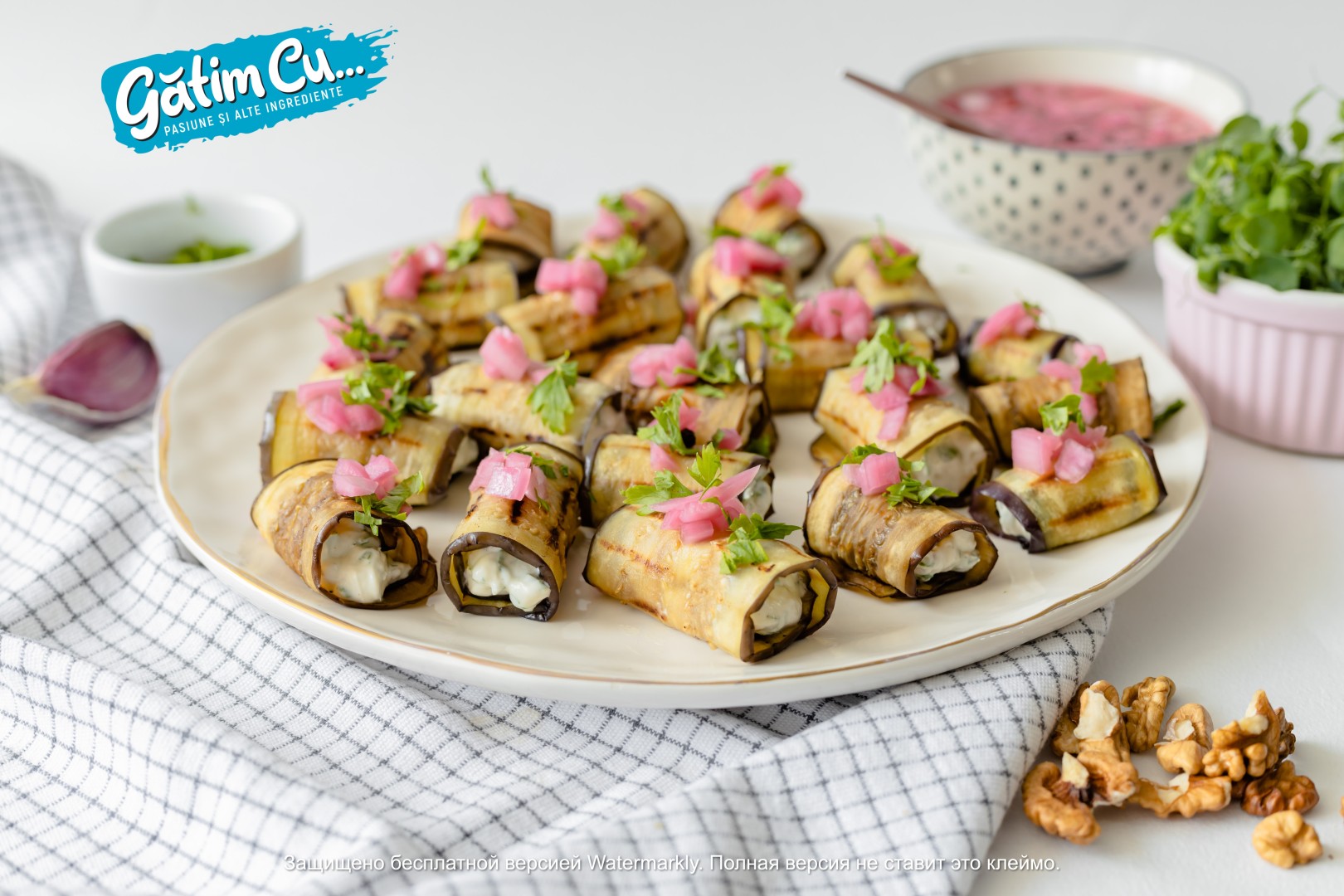 Баклажановые рулеты