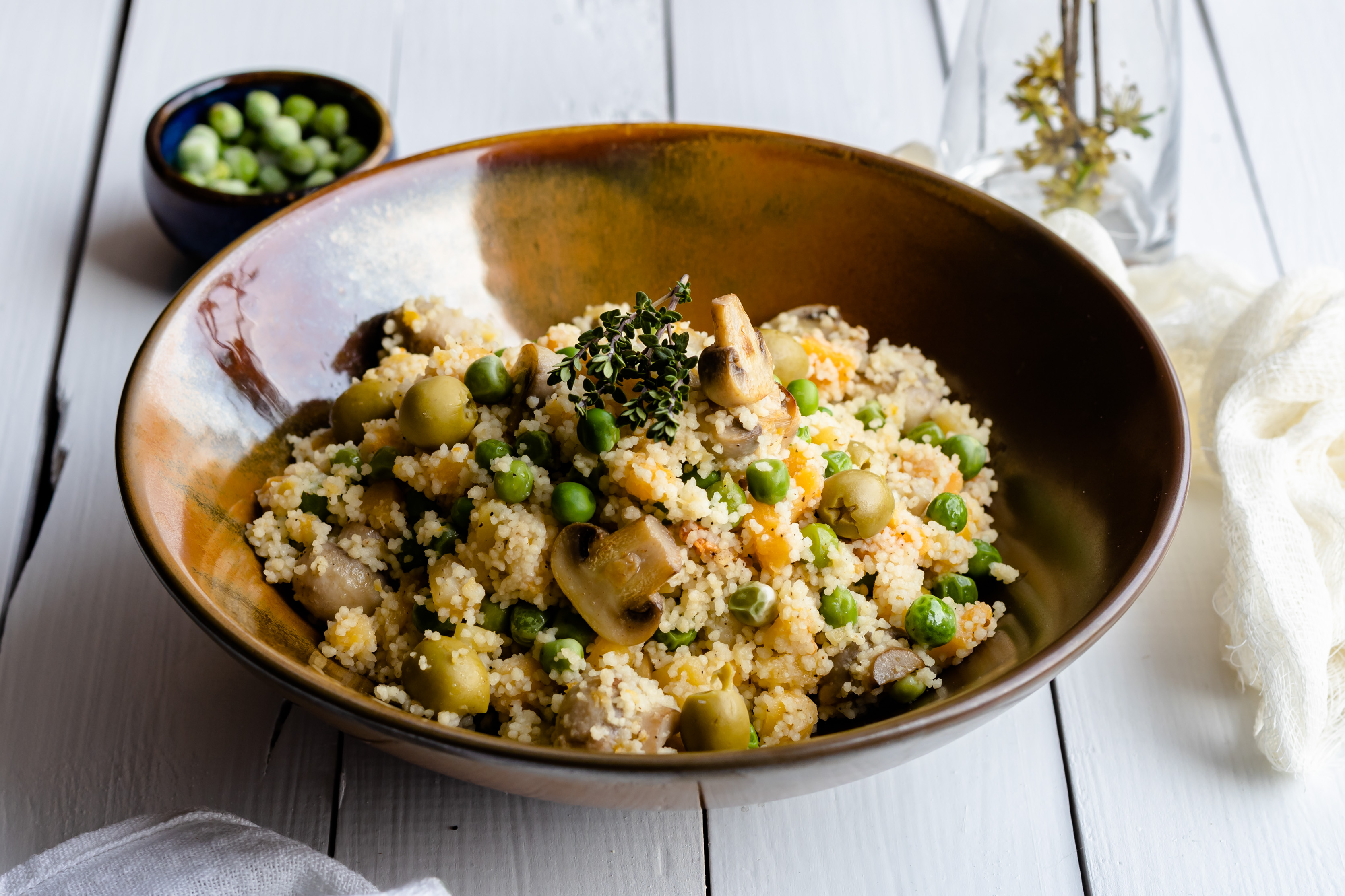 Couscous and mixed vegetable salad