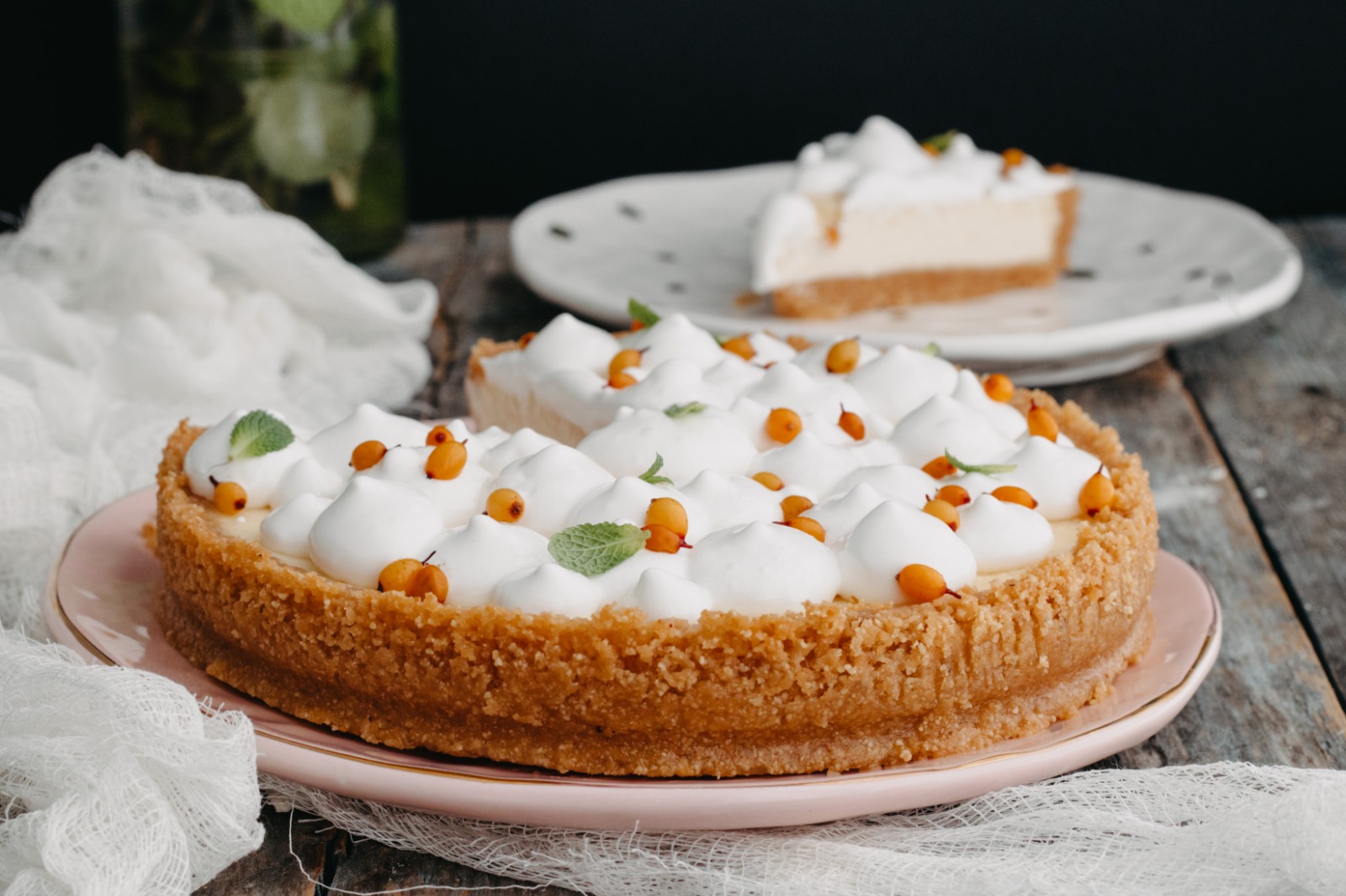 Тарт с облепихой