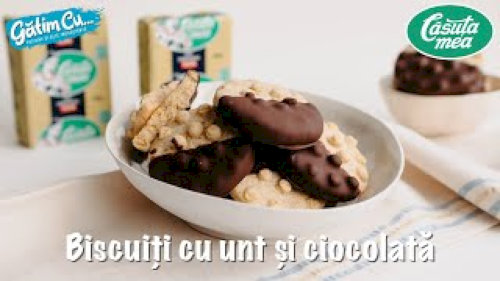 Biscuits with butter and chocolate
