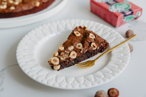 Brownie with hazelnuts