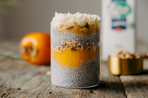 Delicious pudding of chia