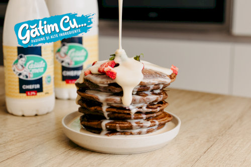 Пышные блинчики с апельсином и кефиром