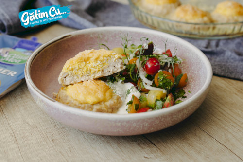 Pârjoale coapte cu cașcaval