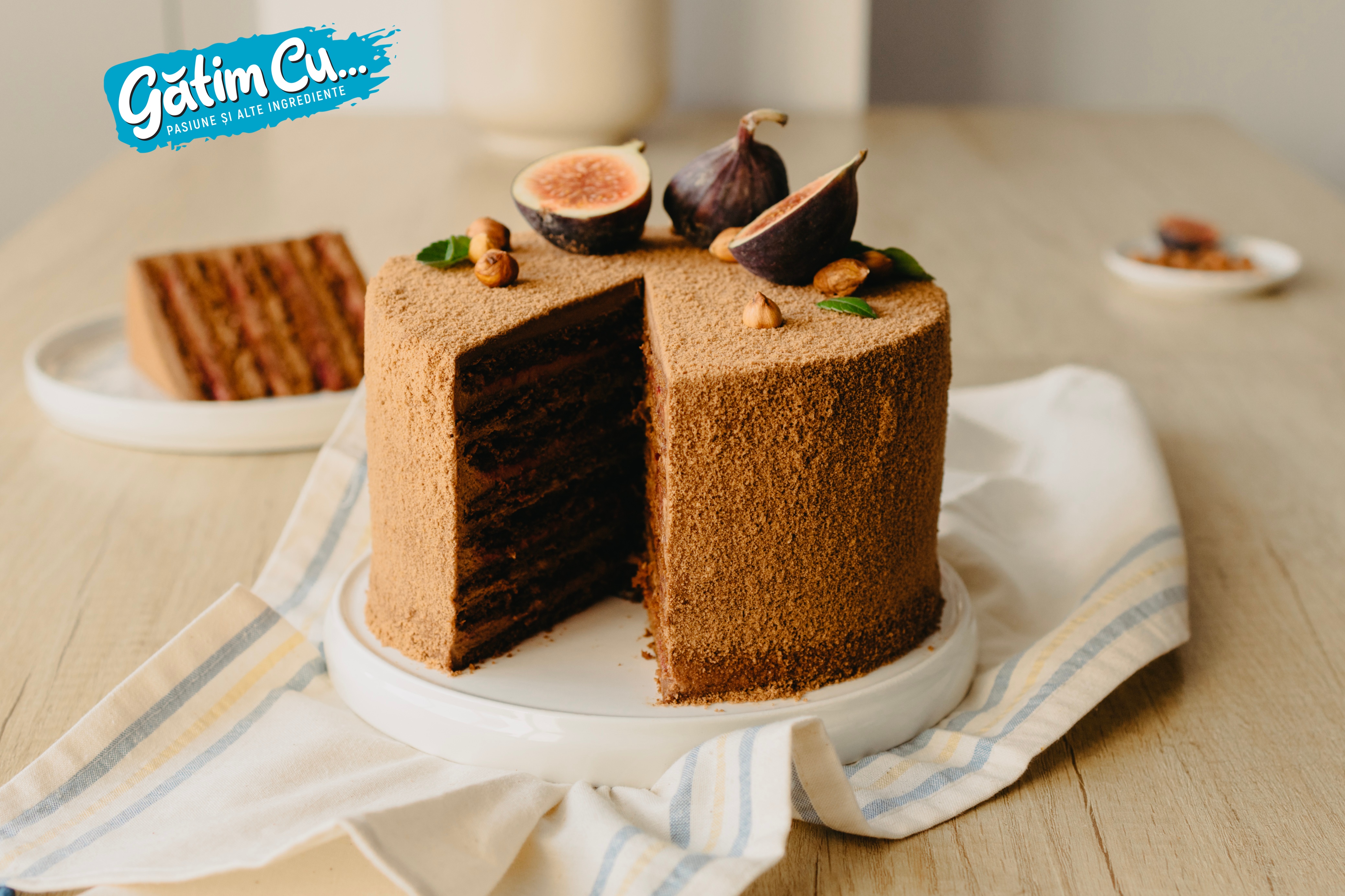 Торт с шоколадом и вишней